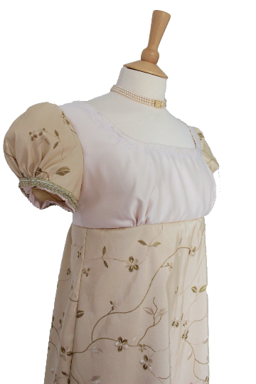 For Sale Ladies Regency Jane Austen Evening Ballgown Costume Size 10 - 12 UK Ready To Go! Image